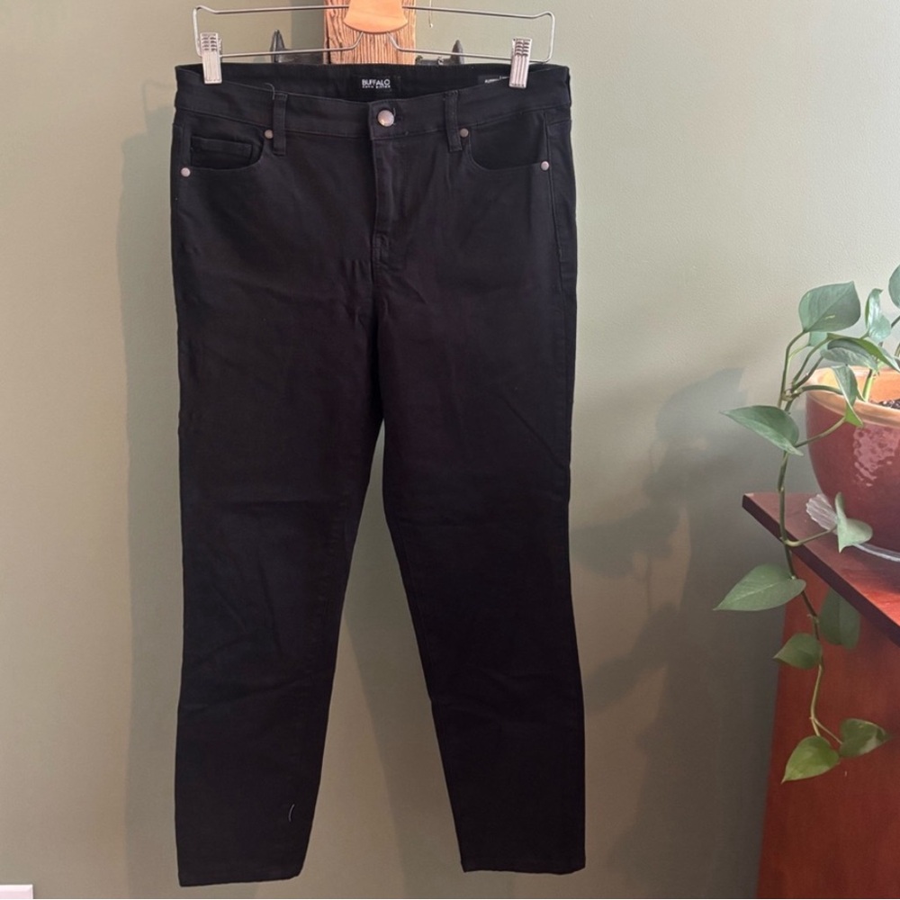Buffalo David Bitton Black Ankle Cropped Jeans